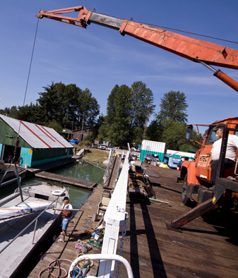 Dock side loading